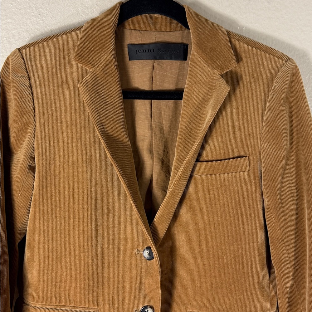 Jenni Kayne Chord Boy Blazer Corduroy in Tan - Picture 4 of 6